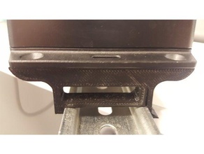 din clip hammond cas de l'électronique rail monté sur 1591 rhino 3d print model - Mito3D
