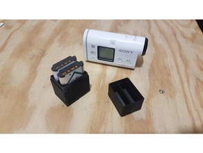 100 sony action cam akku durumda kamera aksiyon kamerası monte edin actioncam 3d print model - Mito3D