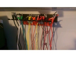 pamona 4408 de comando faixa montagem porta-ferramentas & caixas eletrônica cabos teste rack 3d print model - Mito3D