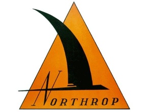 vintage northrop aircraft sign litho signs & logos 3d print model - Mito3D