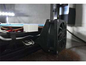 90mm fan duct kossel delta 3d Drucker Zubehör anycubic fan-duct 3d print model - Mito3D