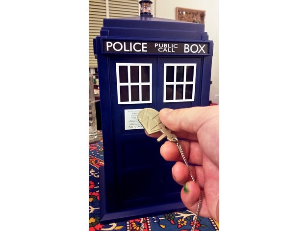 eighth doctor's tardis key costume doctor dr gallifrey pendant prop replica 3D print model - Mito3D