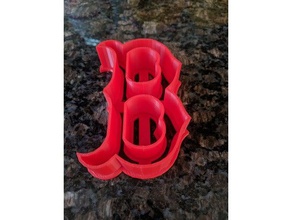 boston-cookie-cutter 3d-drucken boston red sox cookie cutter 3d print model - Mito3D