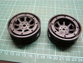 45 beadlock rc jant + r c araçlar 3d print model - Mito3D
