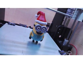 la navidad súbdito La impresión en 3d de decoración adorno adornos el árbol cine juego kevin minion esbirros santa claus sombrero juguete 3d print model - Mito3D