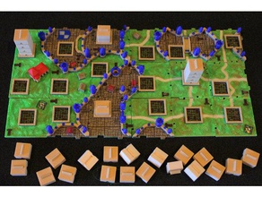 rifraf 3d carcassonne torre giochi e giocattoli gioco da tavolo 3d print model - Mito3D