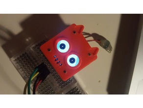 oled face plate cat electronics 3d print model - Mito3D