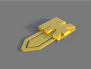 tk libro di mark art incredibile segnalibro clip cool creativo personalizzato divertente oro le iniziali il logo pagina supporto carta rendering giallo 3d print model - Mito3D