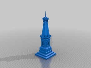 tugu yogyakarta buildings & structures historical indonesia indonesian jogja monument obelisk 3d print model - Mito3D