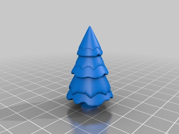 snow-covered fir tree decor pin pine sapin snow 3D print model - Mito3D