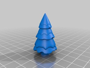 couvert de neige, le sapin décor fir la broche pin neige 3d print model - Mito3D