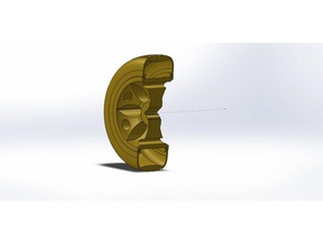 il cerchio della ruota automotive rim 3d print model - Mito3D
