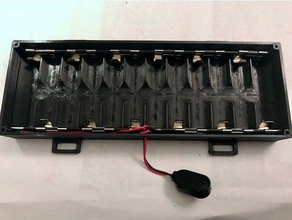 batteria coperchio della scatola di 12 batterie aa l'elettronica battery box contenitore cassa 3d print model - Mito3D