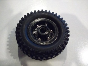19 inch lego truck wheel rc r c vehicles car 12mm hex rock crawler scale 3d print model - Mito3D