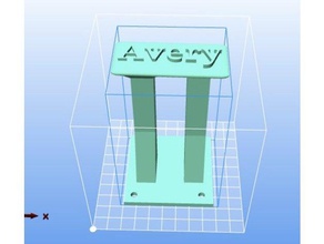 diadema de pared percha avery organización 3d print model - Mito3D
