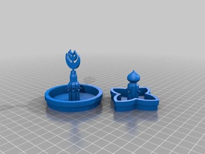 city blanos - free standing fountains buildings & structures 3d print model - Mito3D