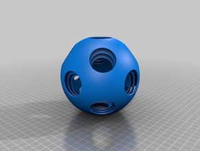3-layer ball Kunst 3d print model - Mito3D