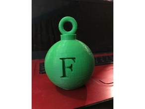 fbomb ornament sculptures 3d print model - Mito3D