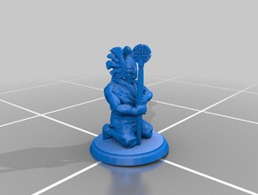 cleric miniature toys & games dragond dungeons rpg 3d print model - Mito3D