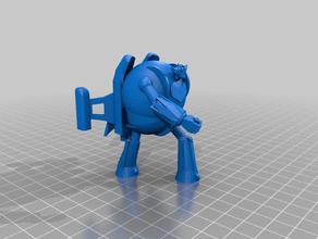 grendizer marine spacer fat edition 3d printing delfino spaziale goldrake steam engine 3d print model - Mito3D