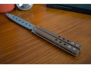 benchmade 62 balisong butterfly knife m3 fasteners hand tools bm62 fidget flip gravity murder murderknife 3d print model - Mito3D