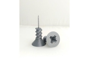 percha tornillo - screw hanger household 3d print model - Mito3D