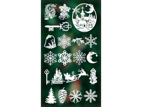 christmas decoration 4 3d printing chipboard decorations cristmas snowflake snowflakes vitinanka xmas 3d print model - Mito3D