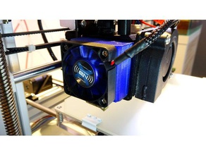 extruderl fer halter 3d printers 40mm fan am8 anet extruder mount 3d print model - Mito3D