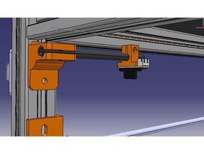 optischer sensor mount hypercube evolution 3030 3d-Drucker Teile extrusion bruno esgulian hypercube-mount hypercube-Drucker nedallive die optische Endabschalter 3d print model - Mito3D