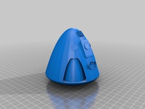 spacex dragon capsule physics & astronomy dragons education science 3d print model - Mito3D
