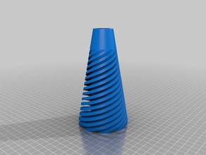 spiral cone vase 3d printing 3d print model - Mito3D