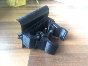 adapter plate latching broom handle clamp hanger holder organization coaxis tool 3d print model - Mito3D