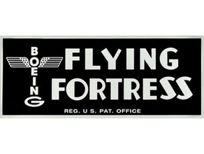 boeing b-17 flying fortress tableau de bord la balise signe litho les signes et logos 3d print model - Mito3D
