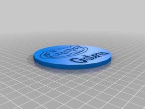 gator coaster 3d printing 3d print model - Mito3D