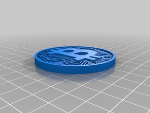 bitcoin dono di moneta monete & distintivi bitcoins la le cryptocurrency 3d print model - Mito3D