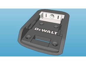 dewalt batería adaptador diy 3d print model - Mito3D