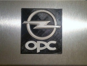 opel opc logo auto il 3d print model - Mito3D
