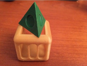 başka bir kafesli tetrahedron bulmaca 3d print model - Mito3D