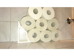 tp rack - simple toilet paper storage solution household 3d print model - Mito3D