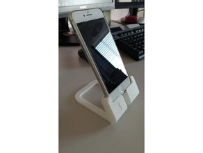 iphone8 base holder mobile phone stand 3d print model - Mito3D