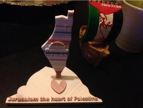 jarusalem heart palestine 3d printing 3d print model - Mito3D