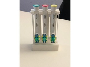 spazzolino elettrico testina titolare bagno da denti testa stand 3d print model - Mito3D