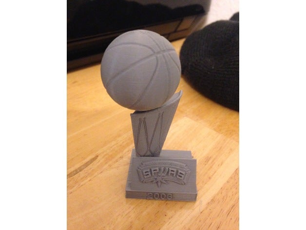 spurs championship wins sculptures nba san antonio 3D print model - Mito3D