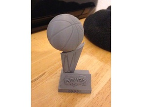 spurs championship wins sculptures nba san antonio 3d print model - Mito3D