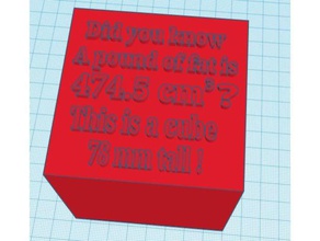 libra de grasa La impresión en 3d 3d print model - Mito3D