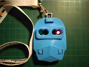 robo couvrir watterott robo-badge jouets & accessoires de jeux blende le couvercle l tworkshop roboter la robotique tvbegone tvbgone 3d print model - Mito3D