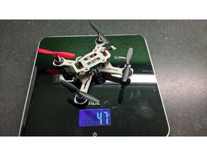 graupner 110 x gerçek alfa r c araçlar drone yarışçı yarış mini quadrocopter multicopter quadcopter çerçeve 3d print model - Mito3D