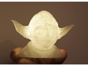 yoda-la iluminación criaturas el led usb yoda 3d print model - Mito3D