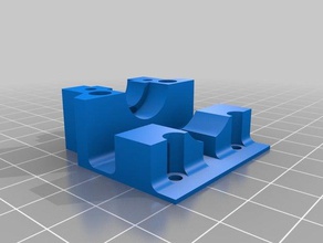 huxley e3d v6 hot end mount airflow fix 3d printer parts hotend reprappro 3d print model - Mito3D