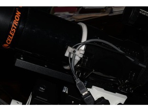 telescópio de gestão cabos câmera 80mm 90mm astrofotografia c80ed celestron refractor montagem 3d print model - Mito3D